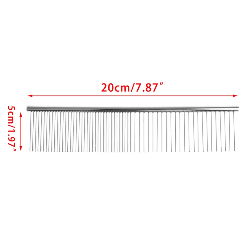 Гребень для кошек и собак из нержавеющей стали с различными круглыми зубьями
