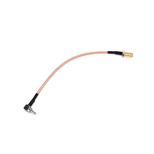 Соединители для улучшения дома 15 см CRC9 штыревой к SMA женский прямоугольный антенный отрезок коаксиального кабеля Соединительный адаптер