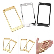 2 шт. золото/серебро/черный металл Электрогитара хамбакер монтажные кольцевые рамы 90 мм x 45 мм