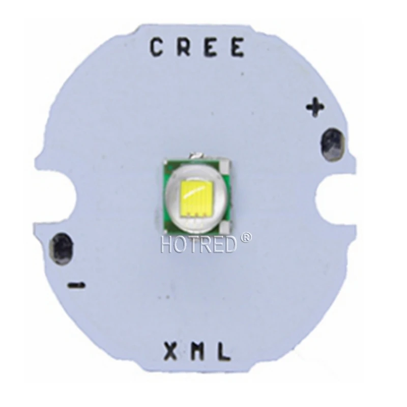 Светодиодный диодный излучатель CREE XML XM L T6 1 шт. 10 Вт холодный белый 10000 К теплый
