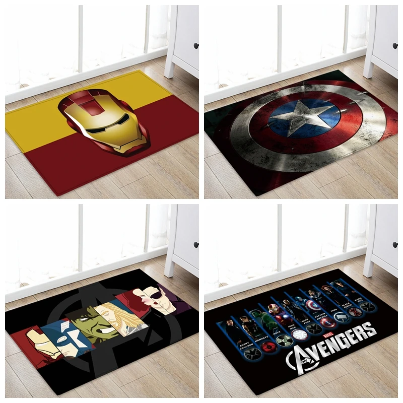 

XINTOCH Endgame Kids Plush Toys Carpeting cartoon Carpet Iron Man Captain America Batman Thor hulk Rug Gift Drop Shipping