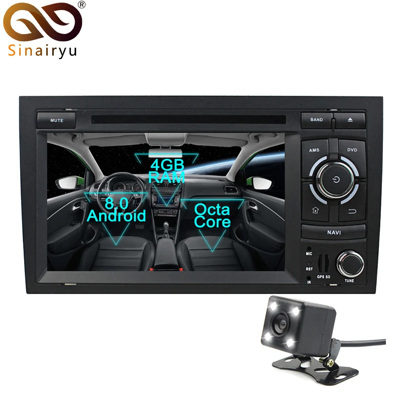 Sinairyu Android 8 0 Octa Core Car DVD Player for Audi A4 Seat Exeo 2002 2008