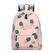 Для женщин Повседневное необычный рюкзак для девочек простые Стильные женская школьная сумка розовая сумка через плечо для путешествий рюкзак Mochila Escolar