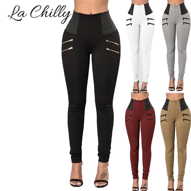 Casual Style Patchwork Workout Leggings Fitness Pant for