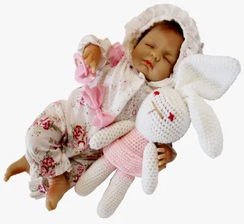 

PP cotton body doll 55cm silicone reborn doll 22 inch realistic newborn babies Lifelike dolls BeBe Reborn babies