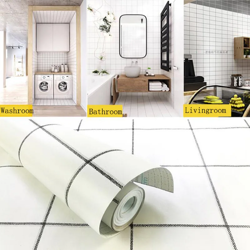 

Modern minimalist decorating wallpaper Bedroom waterproof northern Europe background wall sticker PVC self adhered wallpaper