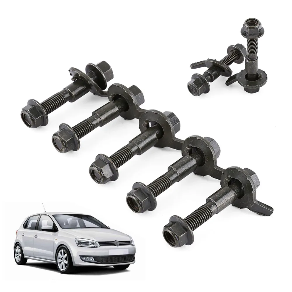 

5pcs/Set 12mm Vehicles Steel Four Wheel Alignment Adjustable Camber Kit Cam Bolt Car Accessories