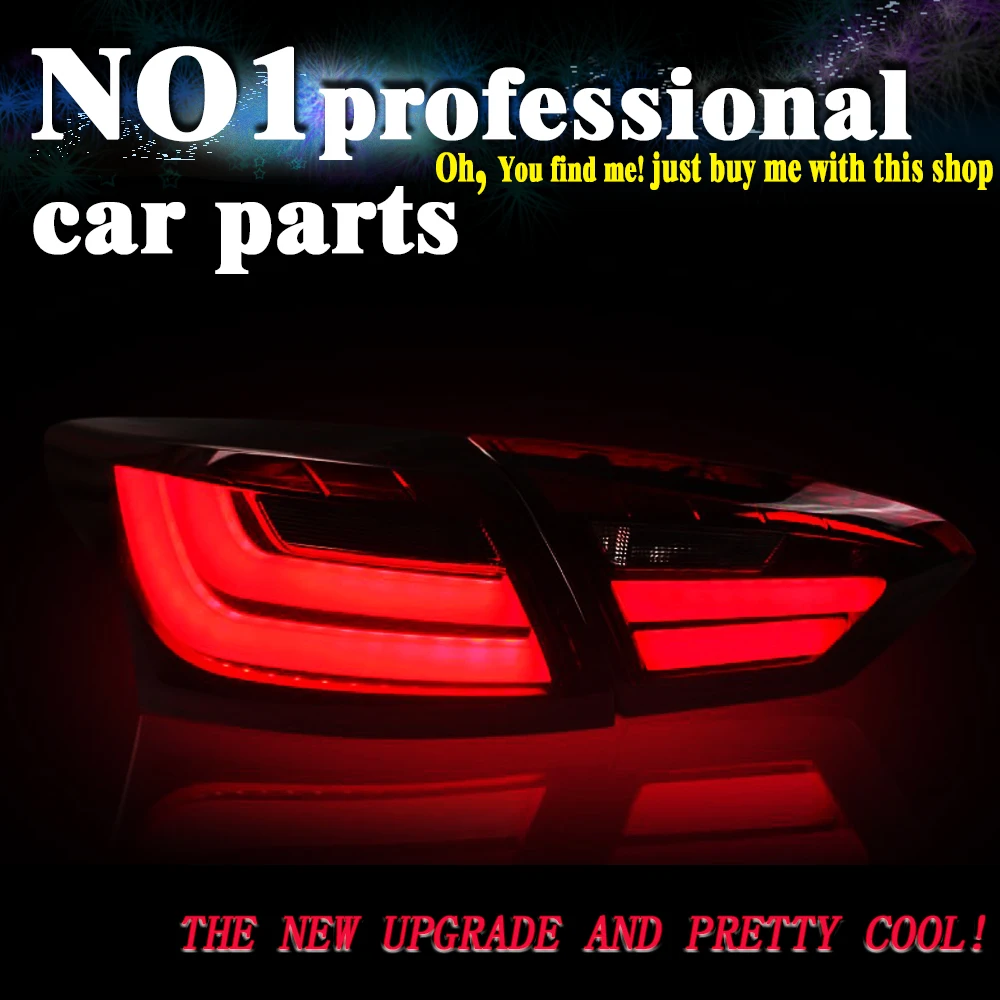 

OUMIAO Tail Lamp for Ford Focus 3 LED Tail Lights 2012-2014 BMW-Design LED Rear Lamp Focus 3 DRL+Brake+Park+Signal Stop Lamp