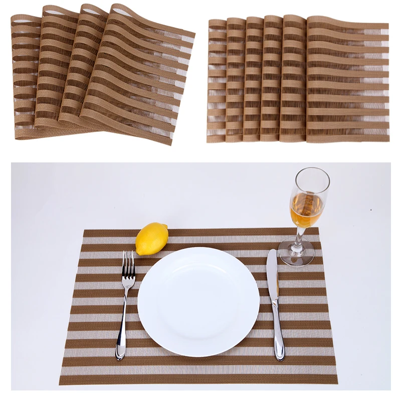 

Placemat For Dining Kitchen Table Heat-resistant Dinner Pads Place mats Non-slip Washable Home Decoration Accessories