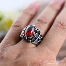 Black silver jewelry wholesale 925 sterling silver jewelry Sirius eyes Mens Black Onyx Ring 043891w