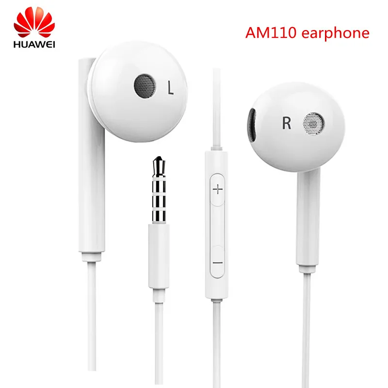 

Original HUAWEI Honor AM110 Earphone 3.5mm In-Ear line type Earphone for huawei P9 P10 plus honor 9 10 8 8x max 7c xiaomi Sony