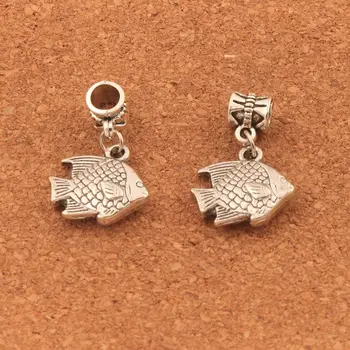

50pcs 27.6x16.9mm zinc alloy Bronze Fat Fish Big Hole Beads Fit European Charm Bracelets Jewelry DIY B013