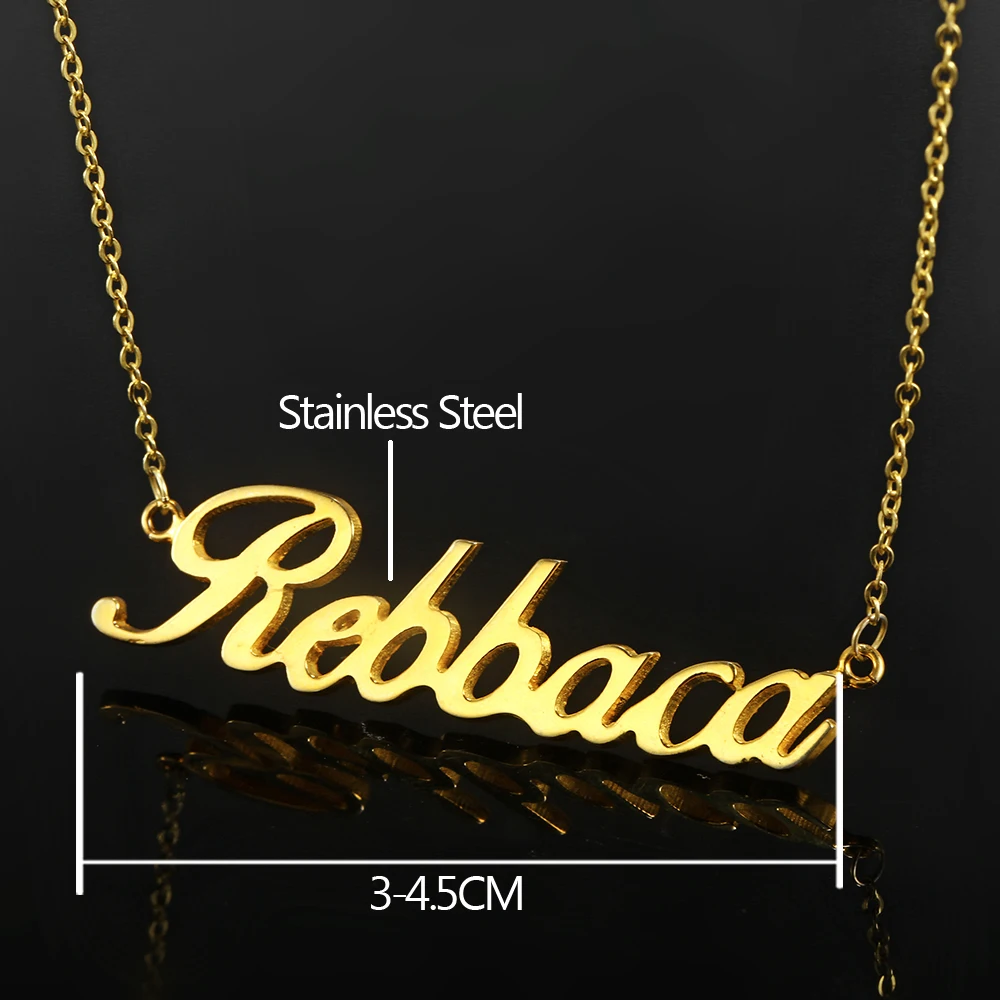 L11 Custom Personalized Name Necklaces Choker Handwriting Signature Customized Necklacce Stainless Steel Necklace Romantic Gift (2)