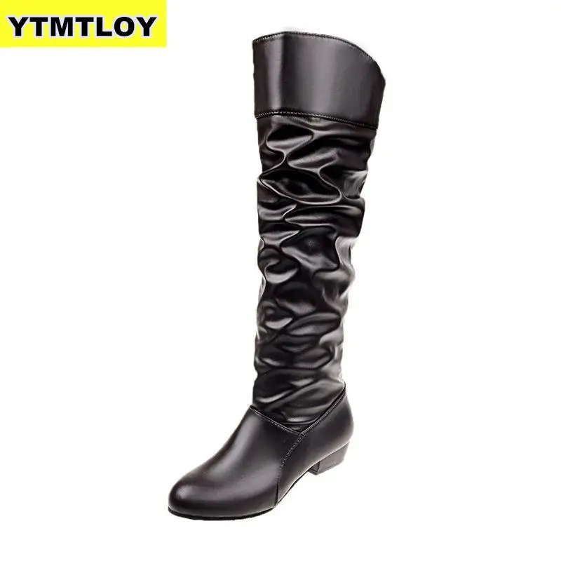 

2019 New Faux Suede Slim Boots Sexy High Women Fashion Winter Thigh High Boots Shoes Woman Fashion Botas Mujer Mid-calf