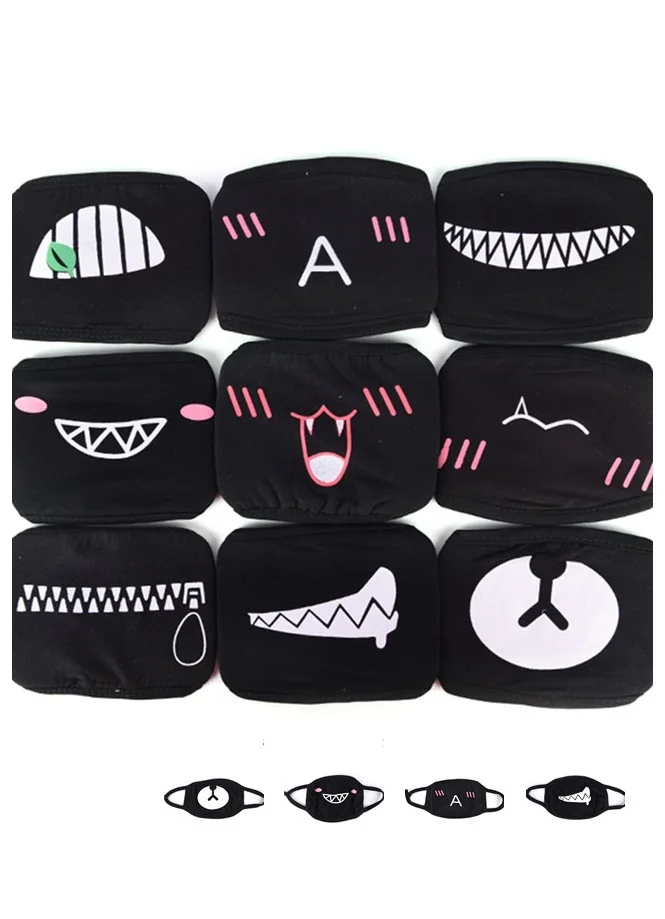 Горячая Распродажа Мультяшные хлопковые маски для лица и рта для женщин и мужчин Пылезащитная маска для лица аниме Муфельная маска