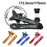MTB 自転車クランクセット 172.5 ミリメートル 175 ミリメートル自転車クランクセット 104BCD チェーンホイール 32T 36T 38T 42T 狭いワイドギアサイクルトラックチェーンセット