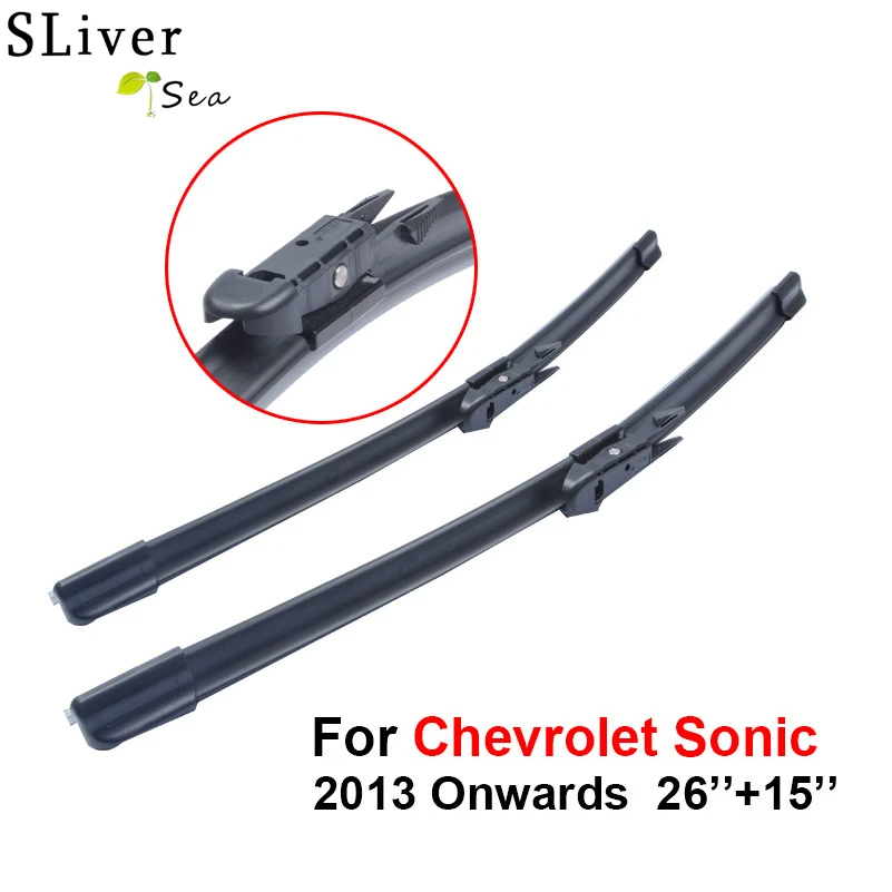 SLIVERYSEA Wiper Blades For Chevrolet Sonic 2013 onwards 26"+15" High