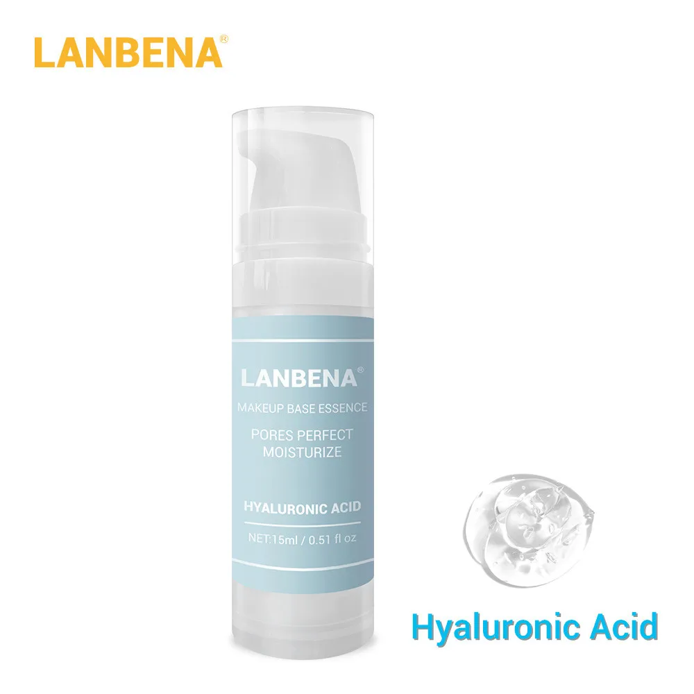 Hyaluronic Acid 1 шт. основа под макияж эссенция Face Primer Сыворотки Солнцезащитная основа увлажняющий тоник, уменьшает поры, масл-Управление косметический уход за кожей - Цвет: Hyaluronic Acid