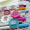 seal wax stamp color pen wax stick seal set wax mark paint pen Album album marker pen graffiti signature pen for stamp ► Photo 2/6