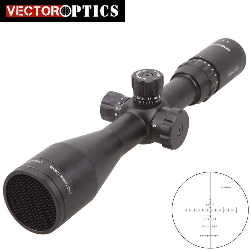 

Vector Optics Everest 3-18x50 Tactical Shooting Riflescope MPTR Reticle with Killflash 30mm Mount Ring Side Focus Scope