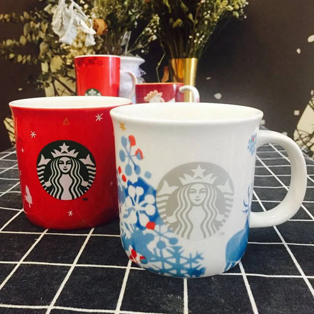 

Classic Coffee Mug 350 ml Classic Star Coffee Cup Mermaid Pattern Milk Tea Cups Novelty Gifts Ceramic Milk Tea Cups