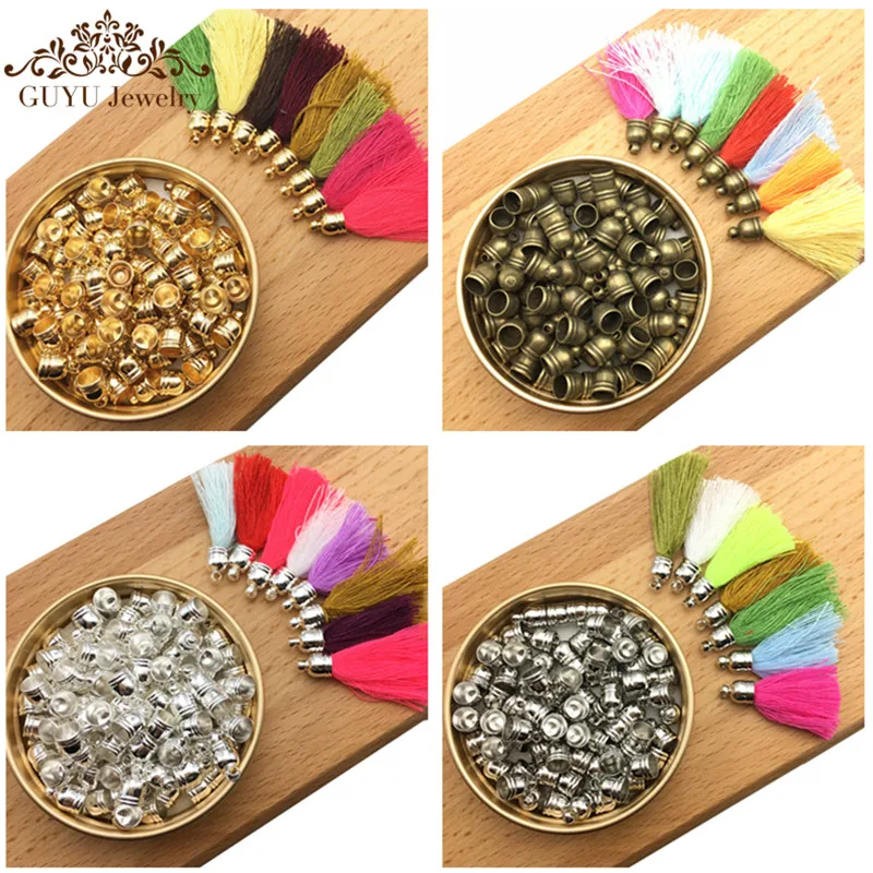 GUFEATHER M10/6MM Copper tassel caps/jewelry accessories/jewelry