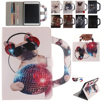 

Wekays For Apple IPad Mini 1/2/3 Portable Dog Leather Flip Fundas Case For Coque IPad Mini 1 2 3 Tablet Cover Case For IPad Mini