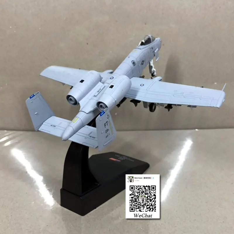 WLTK 1/100 масштаб A-10 Thunderbolt II Warthog Штурмовик 23-й TFW Летающие тигры литая под давлением металлическая модель истребителя игрушка для коллекции