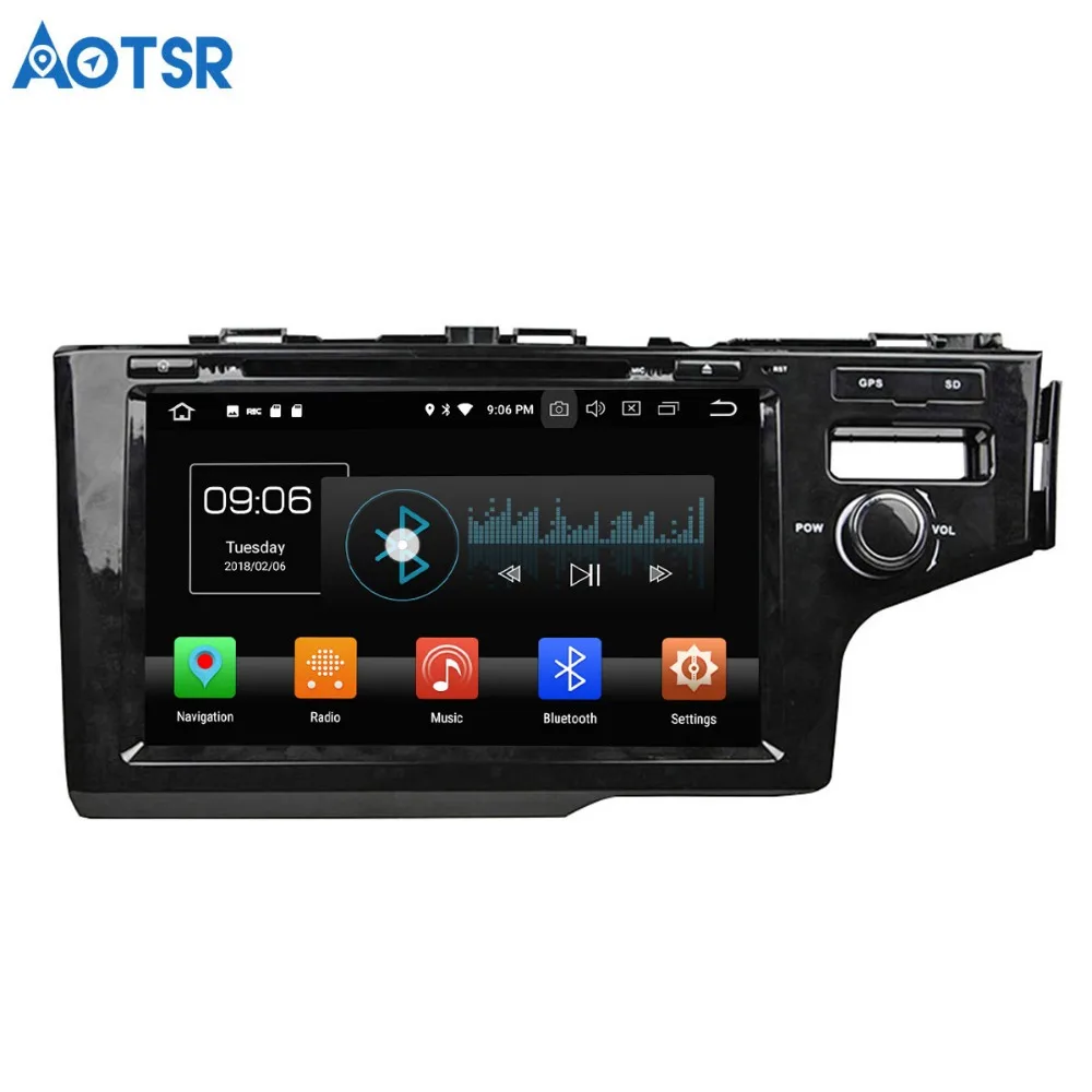 Автомобильный DVD плеер Aotsr Android 8 0 7 1 С GPS навигацией для Honda FIT 2014 мультимедийный