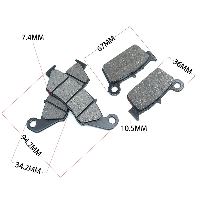 Для Suzuki RMZ250 2004- RMZ450 2005- спереди и сзади тормозные колодки комплект РМЗ 250 450 K4 K5 K6 K7 K8 K9 L0 L1 L2 L3 L4 L5 L6 L7