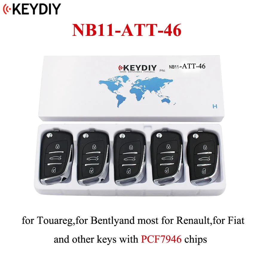

5pcs/lot, Universal Full Remote Key NB-Series for KD Key Programmer KD900 KD900+ URG200KEYDIY 3 button Remote Key NB11-ATT-46