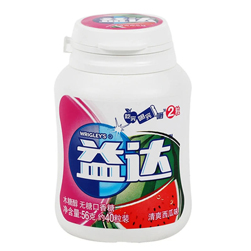 Chewing Gum Watermelon Flavor Sweet Candy 54g Chinese Food Sugar free