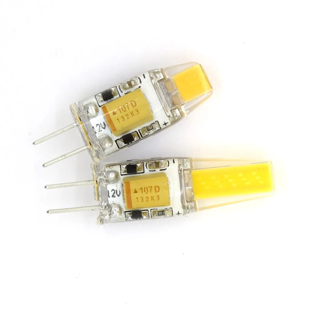 CE&RoHS LED Lamp G4 Dimmable Bulb SMD COB AC DC 12V 3W 6W Candle Lights