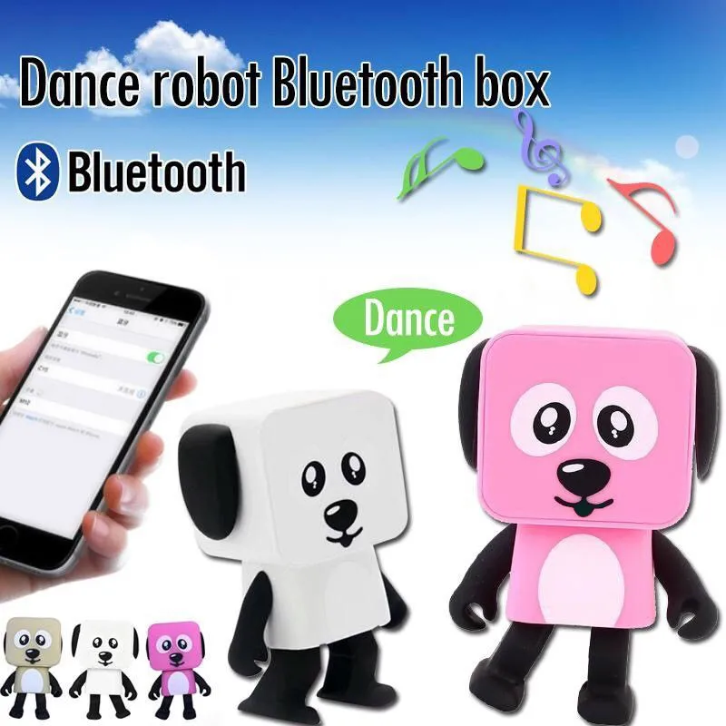 

Hot Sale Wireless smart dancing small square robot bluetooth speaker Portable Stereo Super Bass Cartoon Sound Subwoofer Speaker