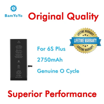 

No Tax 100pcs---(Original Quality)---Battery 0 Cycle For iPhone 6S Plus Battery 2750mAh 3.8V 10.45Whr Internal Brand New