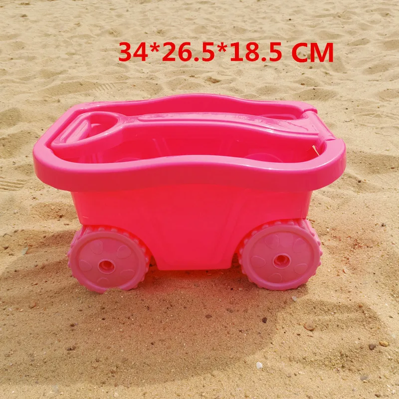 

Plastic Sand Wheeled Child Trolley Toy Children Playing With Sand and Snow Tool Handcart Play Sand Tools Beach Toy Outdoor sport
