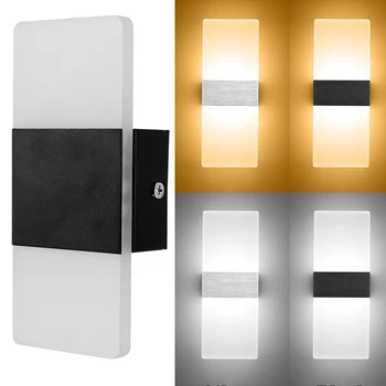 

Modern Minimalist LED Aluminum Lamp Bedside Lamp Wall Lamp Room Bathroom Mirror Light Direct Creative Aisle New