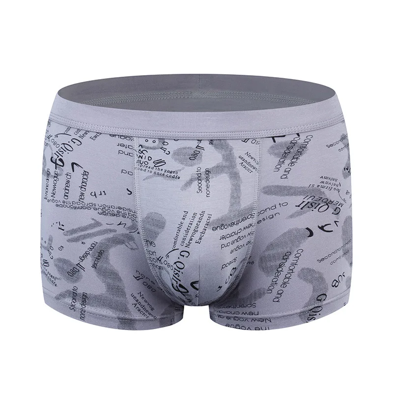 Printed Cueca Underwear Men Modal Fiber Comfort Mens Boxers Plus Size ...