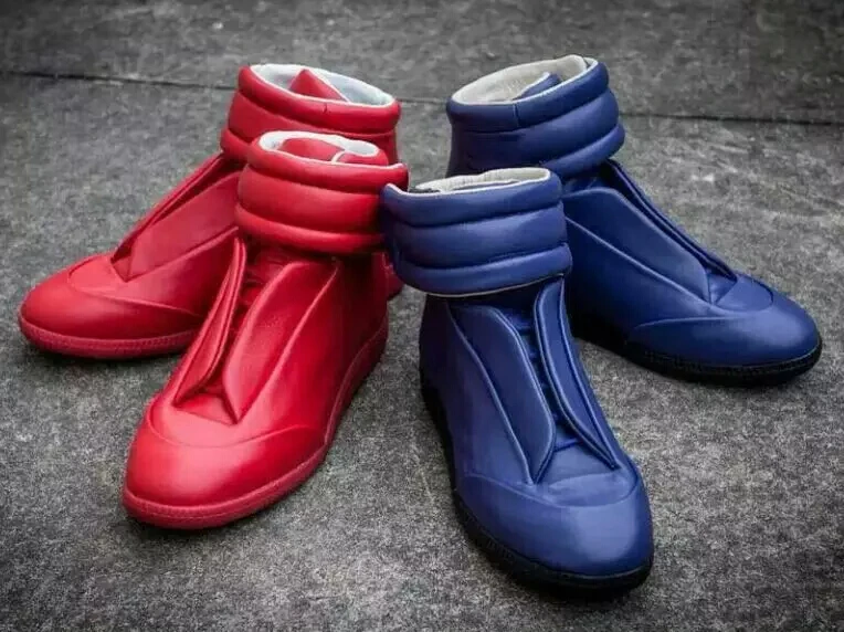 maison margiela red high top