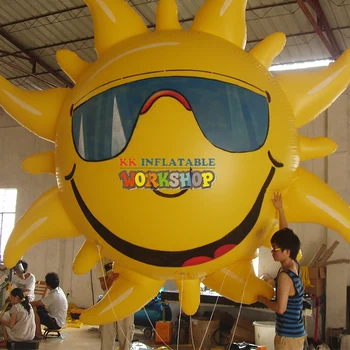 

flying outdoor Inflatable sun balloon Advertising