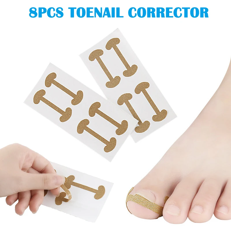 8 Pieces of Nail Corrector For Toe Decals Paronychia Treatment Recover Corrector Pedicure Tools HB88
