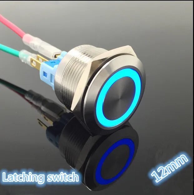 Angel Eyes Light Car Auto Metal LED Push Button Switch ... 24v 110v wiring 