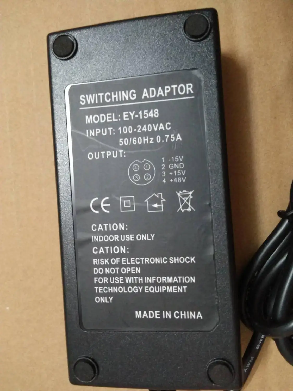 Адаптер смесителя 4 отверстия трансформатор двойной 15V band 48V phantom power адаптер для