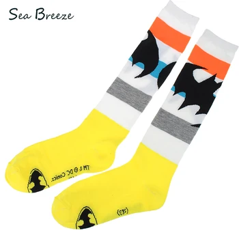 

Sea Breeze Brand New Fashion Batman high quality cotton Socks Cartoon men women Knee Novelty Casual soft tube Socks Meias