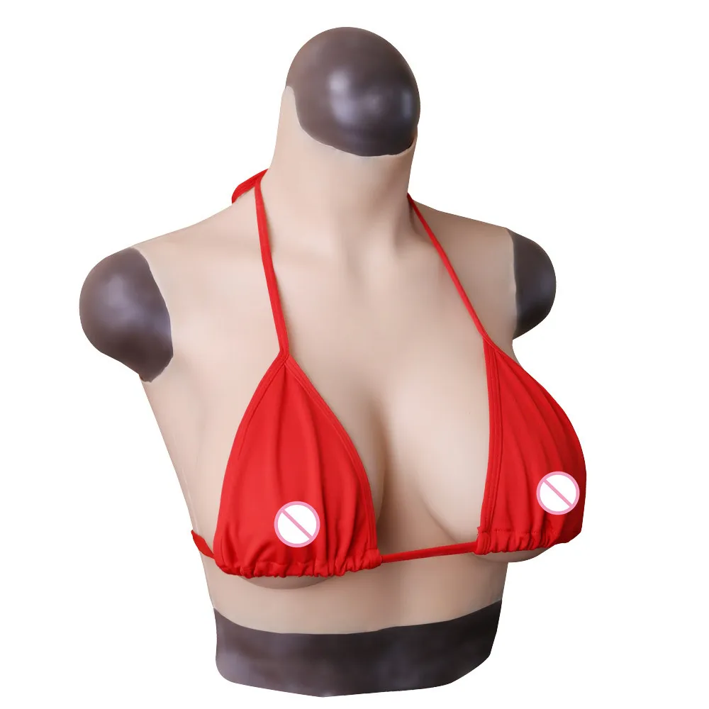 

L size C D E cup Fake Boobs Silicone Breast Form With Liquid Silicone Filling For Drag Queen Shemale Transvestite Crossdresser