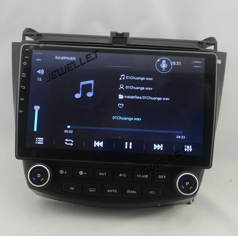 Discount 10.1" Quad core 1024*600 HD screen Android 8.1 Car GPS radio Navigation for Honda  Accord 2003-2007 with 4G/Wifi DVR OBD 1080P 11