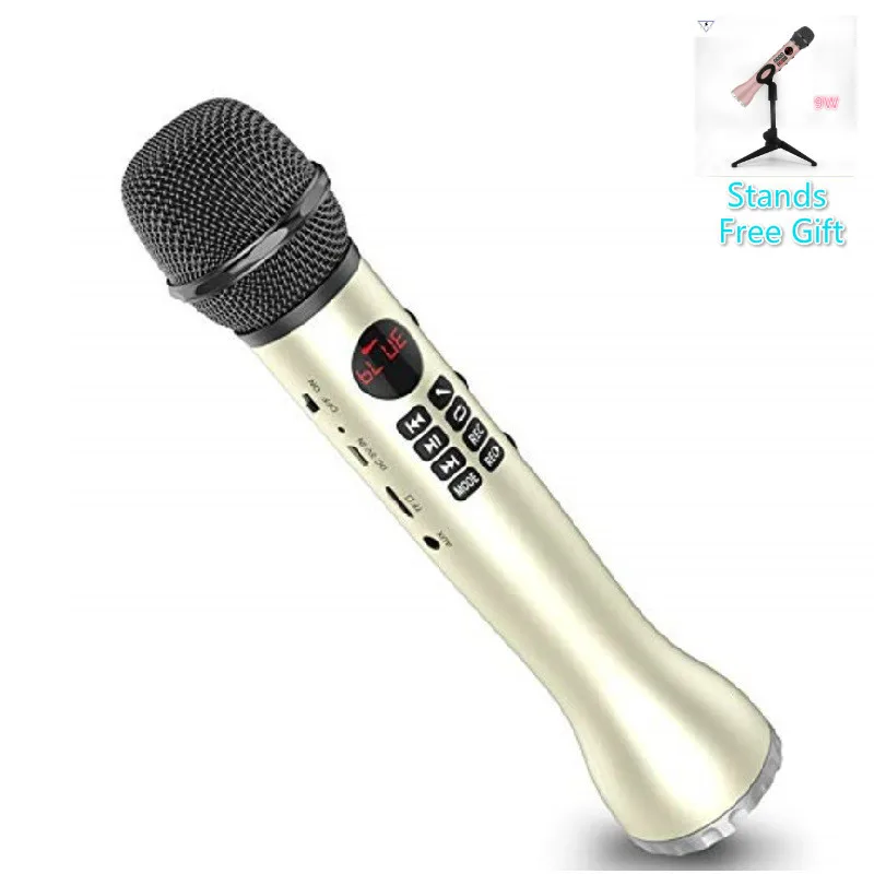 

L-598 Bluetooth Handheld K Song Microphone Wireless Pocket KTV Mic Bluetooth Speaker Big Sound Outdoor For KTV/meeting/host/kids