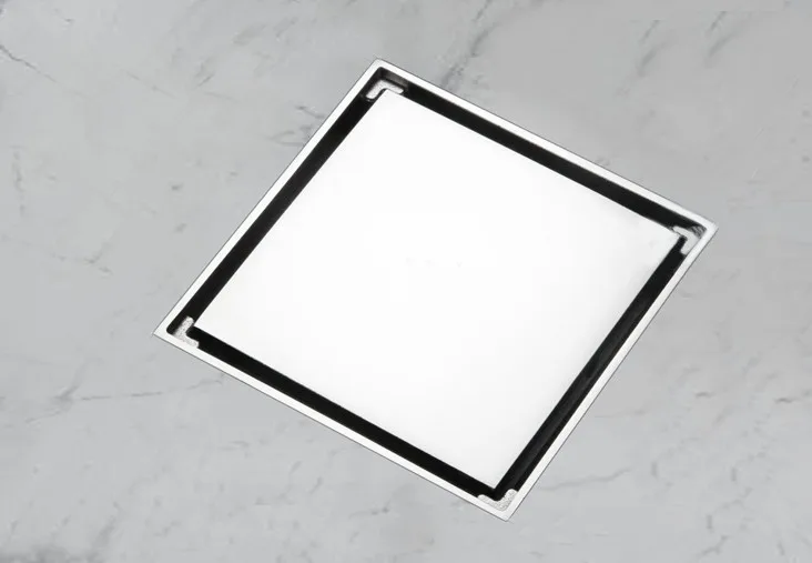 

Free shipping 4" Invisible floor drain odor pest top 10cm x 10cm copper floor drain copper drain DR029
