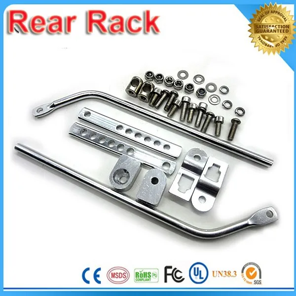 Top Bike bicycle Battery rack Rear Shelf Rear Rack Rear Carrier for 36v 48v battery suitable for T 24/26/INCH BIKE TIRES 7
