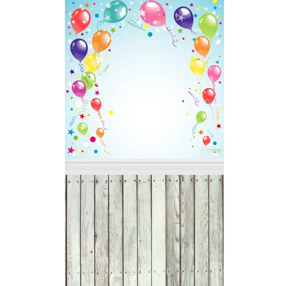 Colorful Balloons Polka Dots Children Baby Photography Backdrops Thin Vinyl Indoor Studio Digital Printed Background Photo Prop |